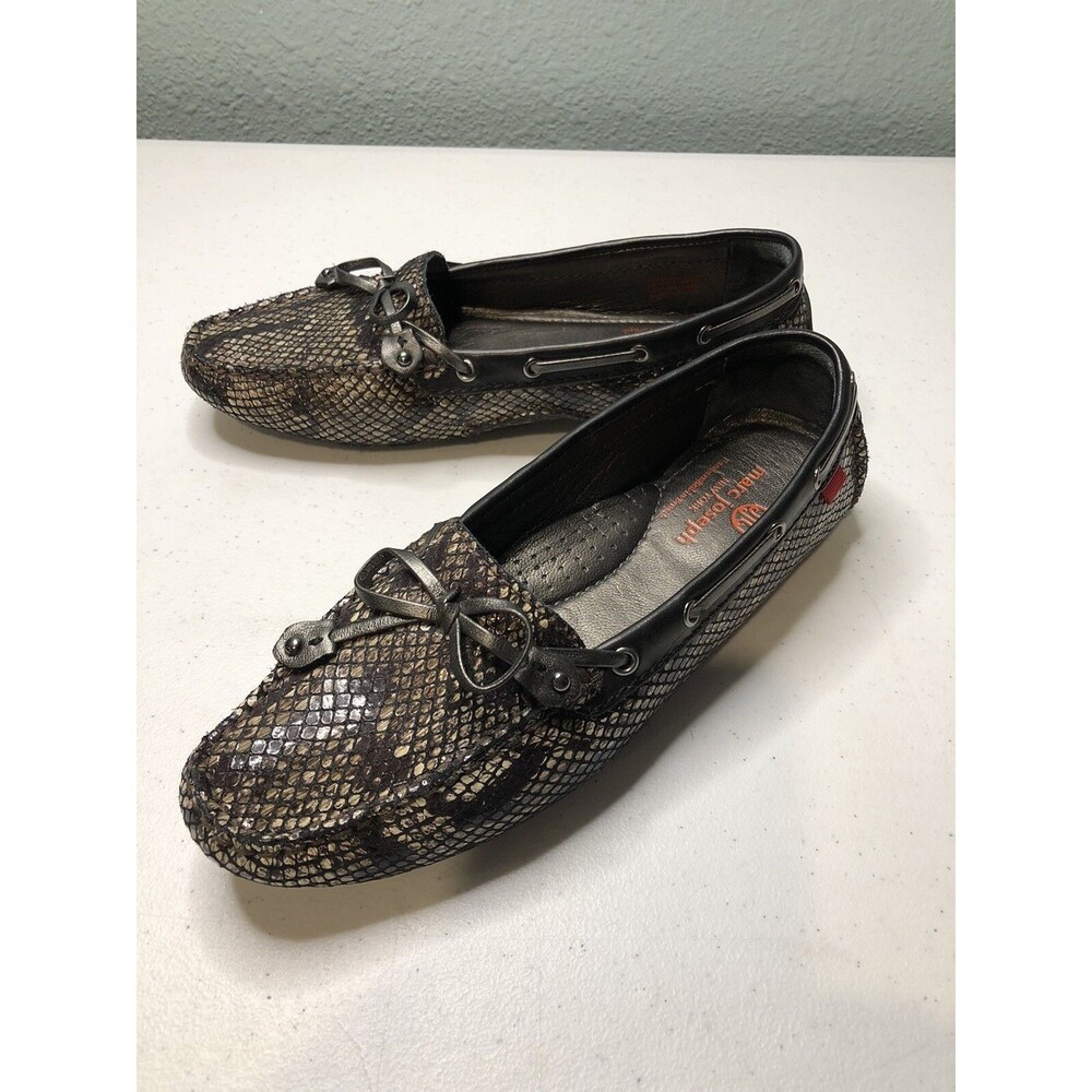 MARC JOSEPH CYPRESS HILL EXOTIC 14598-SB  BROWN/BLACK LOAFER SHOES SIZE 6